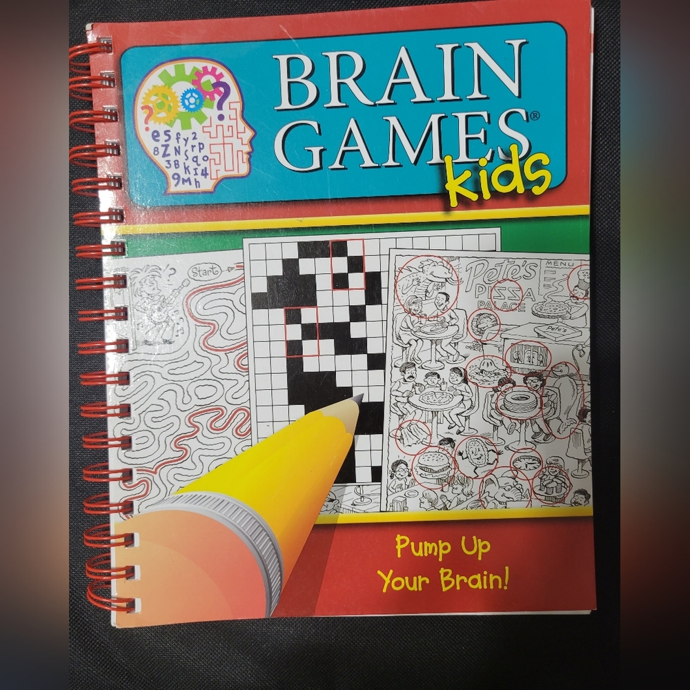 Brain Games Spiral Bound Book PUMP UP YOUR BRAIN